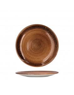 SPIRAL ORANGE 20 CM FLAT PLATE