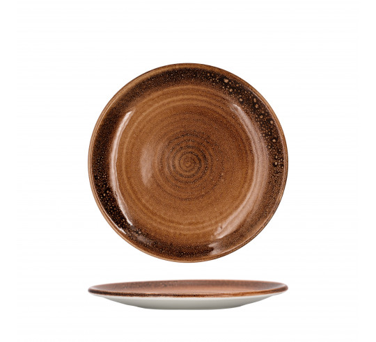 SPIRAL/RUSTIC PLATO LLANO COUPTERRA20 cm