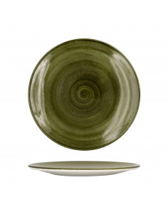 SPIRAL GREEN 26 CM FLAT PLATE