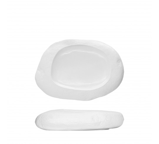 PIEDRAS PLATO LLANO IRATI BLANCO 19x13cm