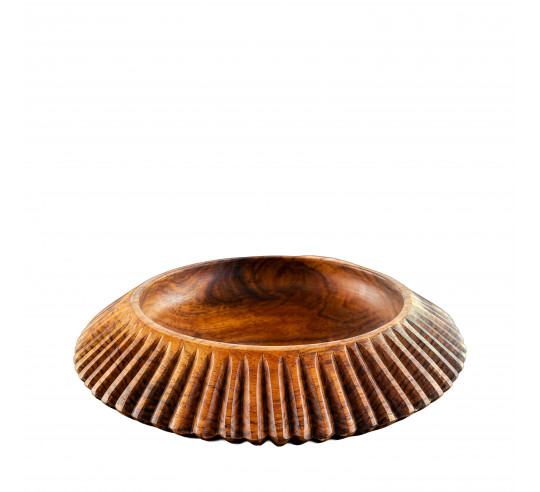 TEAK WOOD BOL ESTRIADO 30 cm h 5cm 350cl