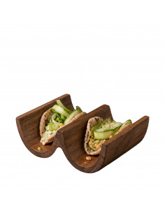 TEAK WOOD SOPORTE TACOS 16...