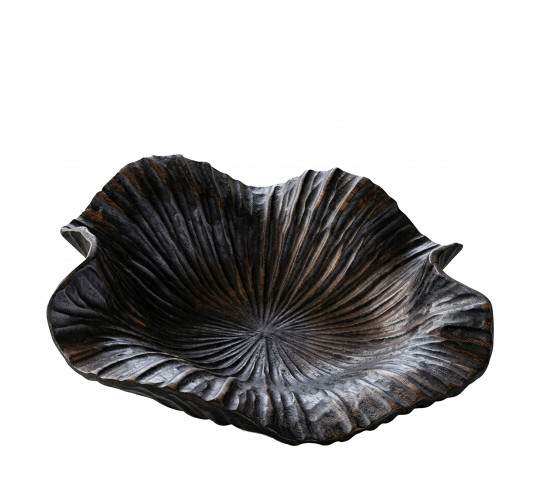 TEAK WOOD LOTUS BOL 25x35 cm h 6 cm