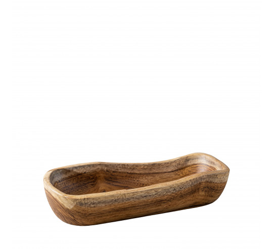 TEAK WOOD RUSTIC BOL 27x10 cm h 5 cm