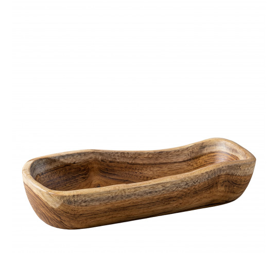 TEAK WOOD RUSTIC BOL 36x10 cm h 5 cm