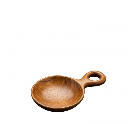 TEAK WOOD PLATO ACEITE 14 cm h 1 cm