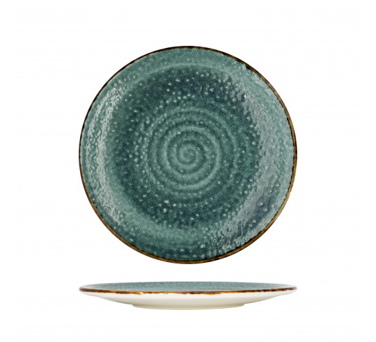 MOON TURQUOISE 22 CM FLAT PLATE