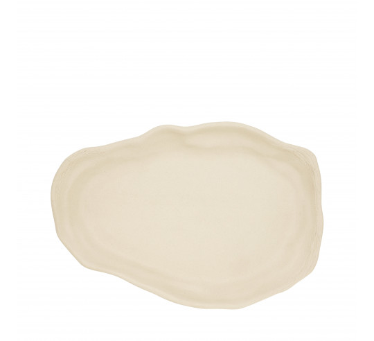 OYSTER CREAM DISH 30X22