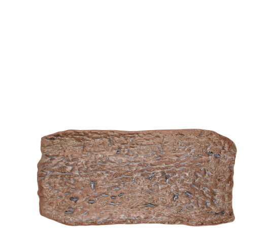 PATACON BROWN STONEWARE DISH 30x14 cm