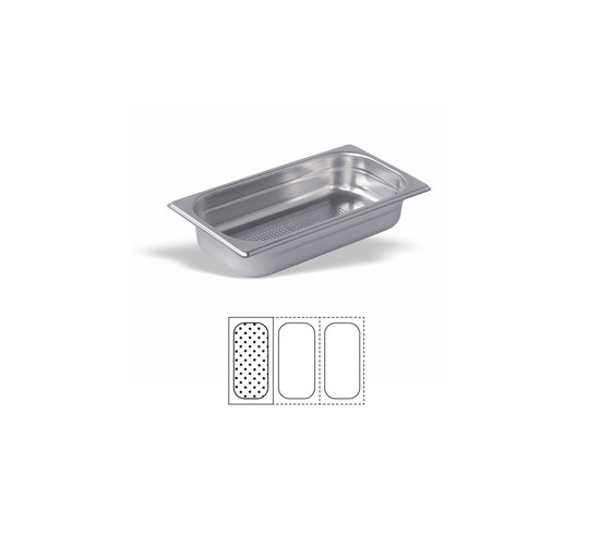 CUBETA GN 1/3 PERF 18/10 h 7 cm 2,5 l