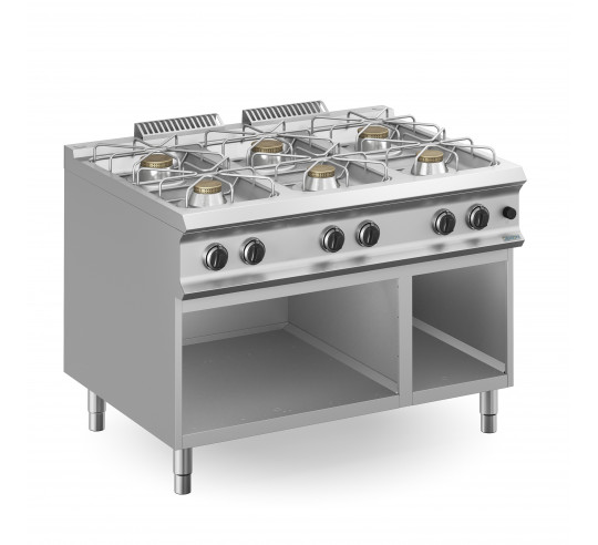 COCINA GAS DEXION 912AXXL 6 FUEG+MUEBLE