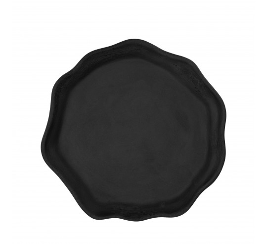OYSTER GRAFITO PLATO LLANO 27 cm