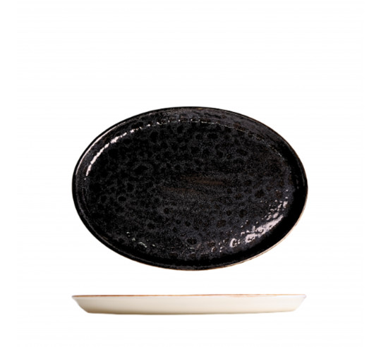 MOON BROWN PLATO LLANO OVAL 23x17 cm