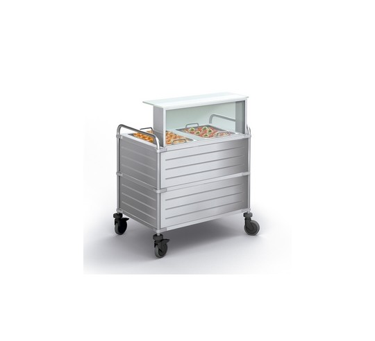 servocuccina refrigerado 2/1 panel inox