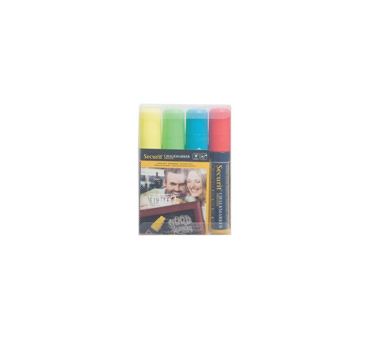 COLOURS CHALK FELT-TIP PEN (4 UN PACK)