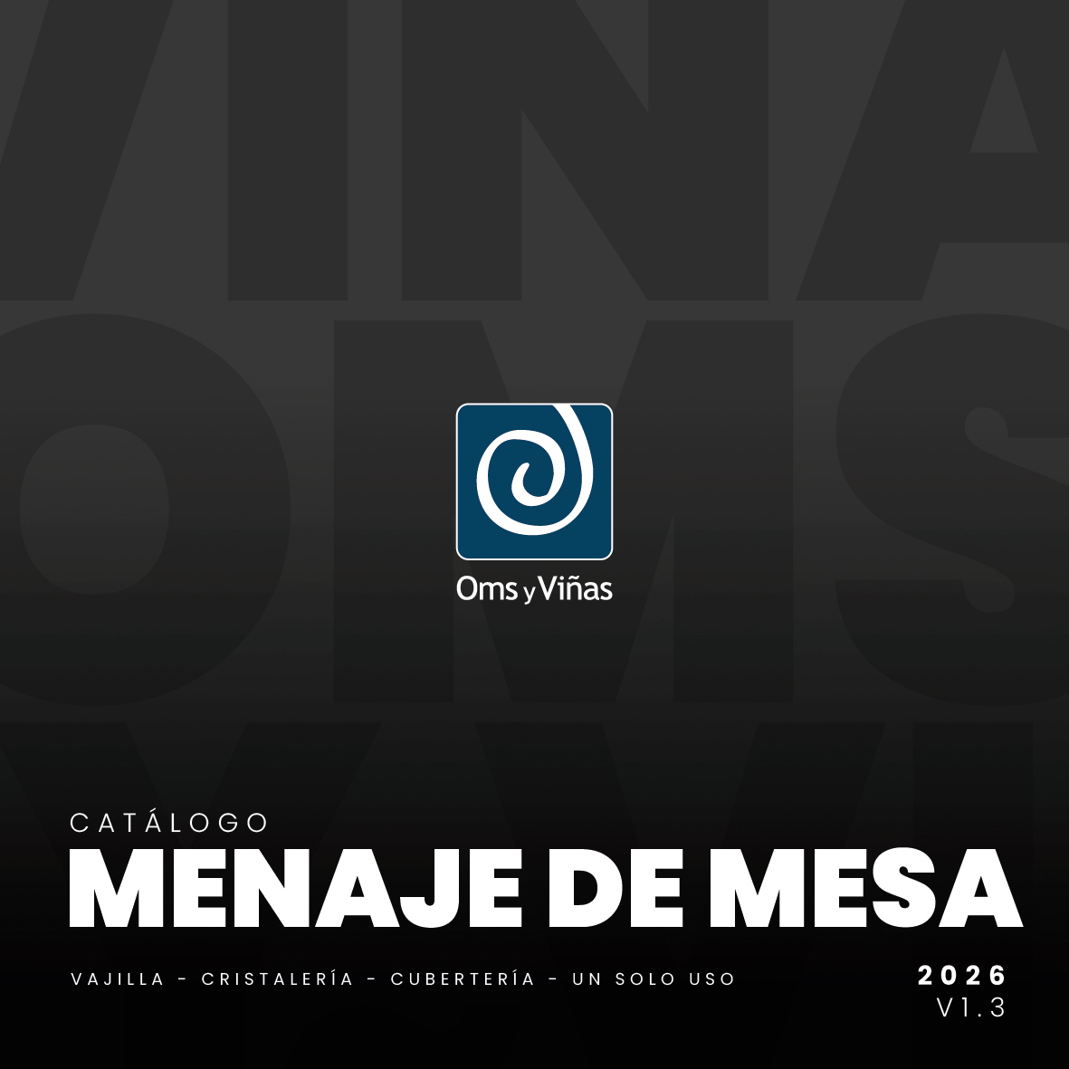 Catálogo menaje de mesa